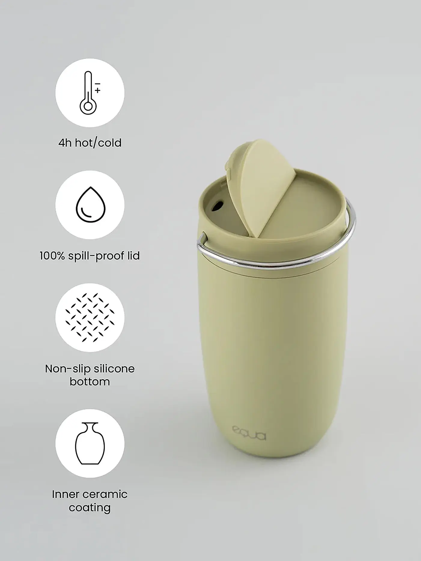 EQUA | Isolierbecher - Thermosbecher 0,3l EQUA CUP MATCHA | 